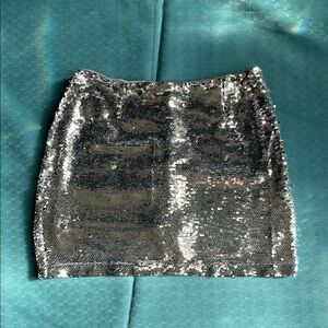 Gianni Bini Sequin Mini Skirt